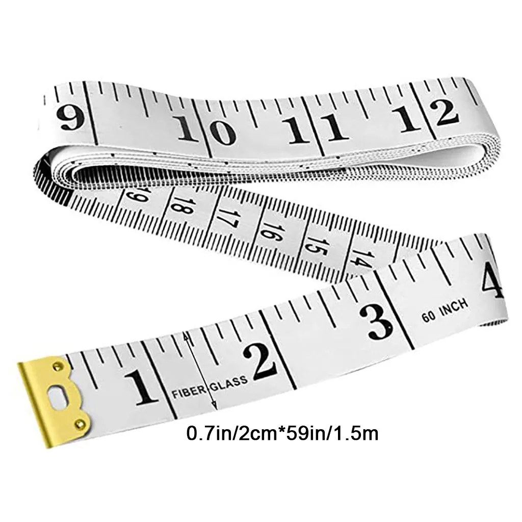 Hot 150cm/60&quot Body Measuring Ruler Sewing Tailor Tape Measure Soft Flat Meter Random Color | Дом и сад