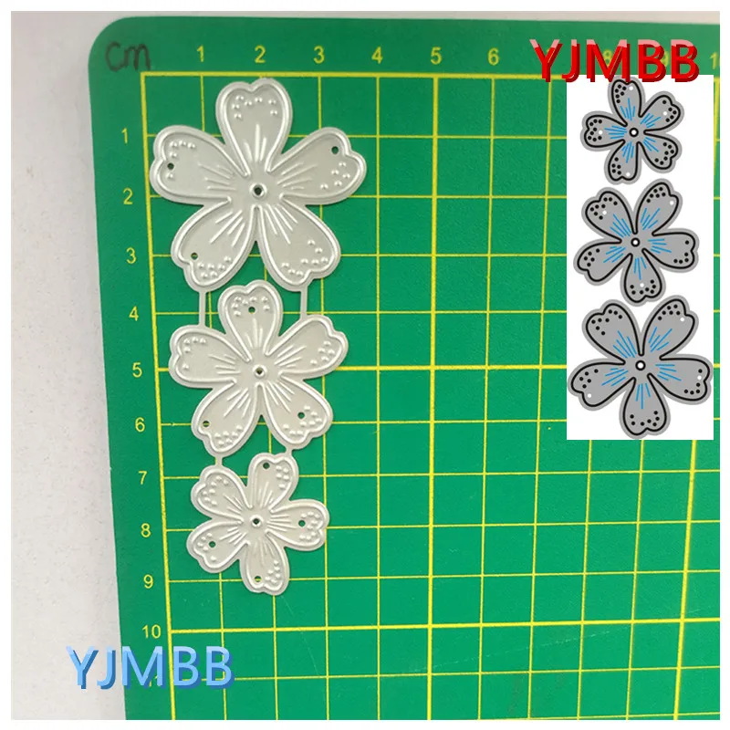 

YJMBB 2021 New Different Flower Decoration #4 Metal Cutting Mould Scrapbook Album Paper DIY Card Craft Embossing Die Cutting