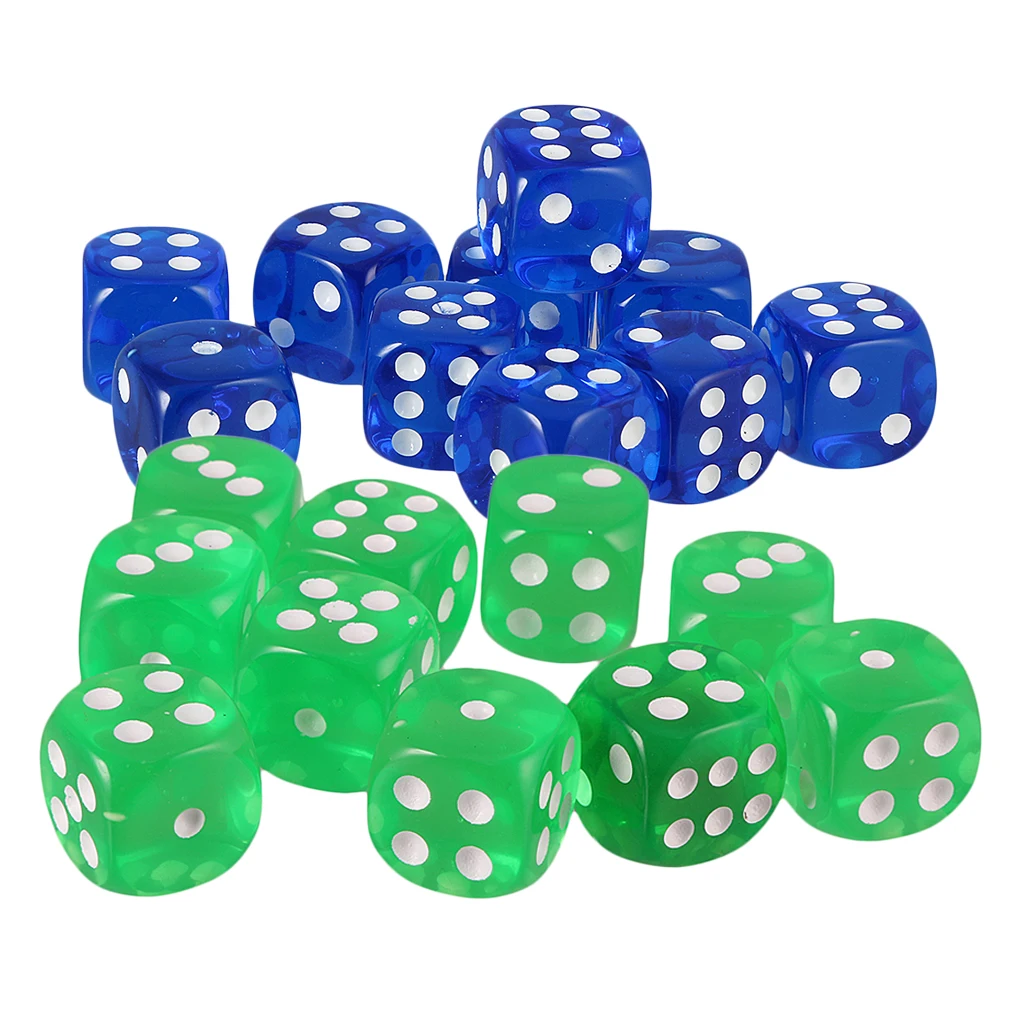20 шт настольная игра D6 пластиковые формы для питьевой игры D & ролевые