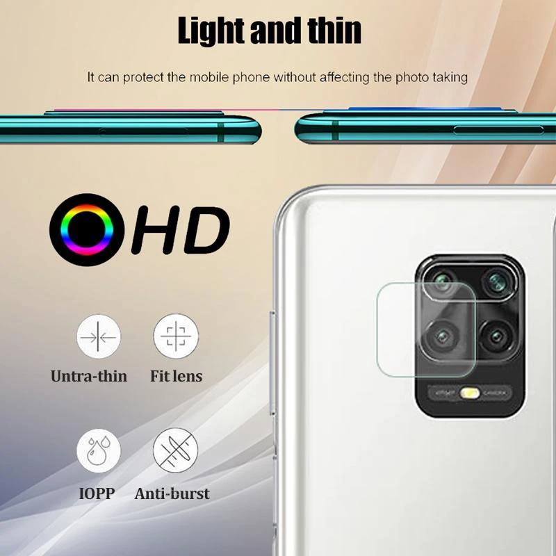 2Pcs Camera Len Glass For Xiaomi Poco X3 NFC M3 Mi 10T Note 10 Lite Redmi 8A 9A 9C Note 9 Pro Max 9S 8 8T Protector Film Xiomi