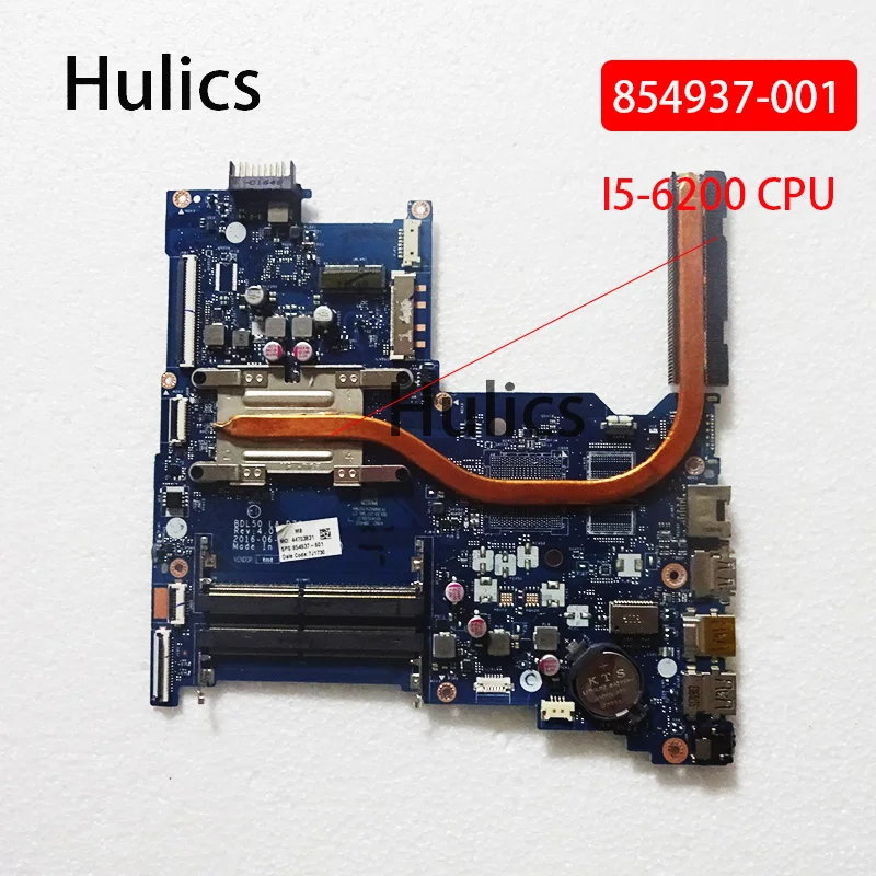 Оригинальная материнская плата Hulics для ноутбука HP 15 AY AC BDL50 LA D704P 854937 601 001