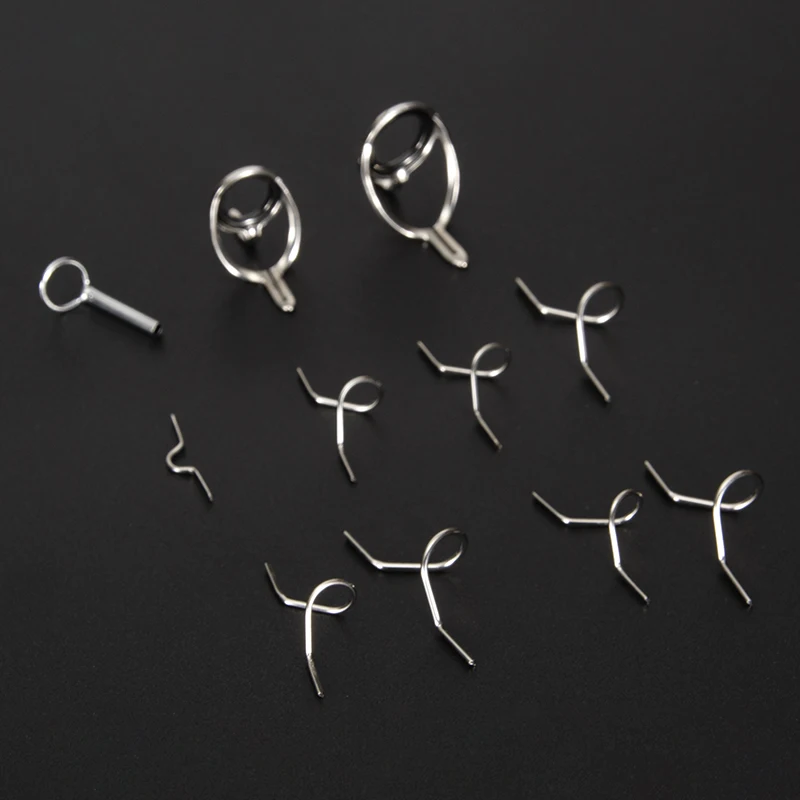 11pcs Maximumcatch Titanium/chrome Fly Rod Guides Set For 9ft 4wt To 10wt Tip Hook Fishing Accessory | Спорт и развлечения