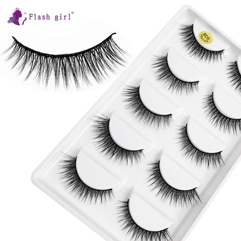 

Флэш-память для девочек самые новые 038 100% ручной работы 5 единиц, 3D ресницы серо-коричневого цвета стихийных бедствий и легкие накладные ресн...