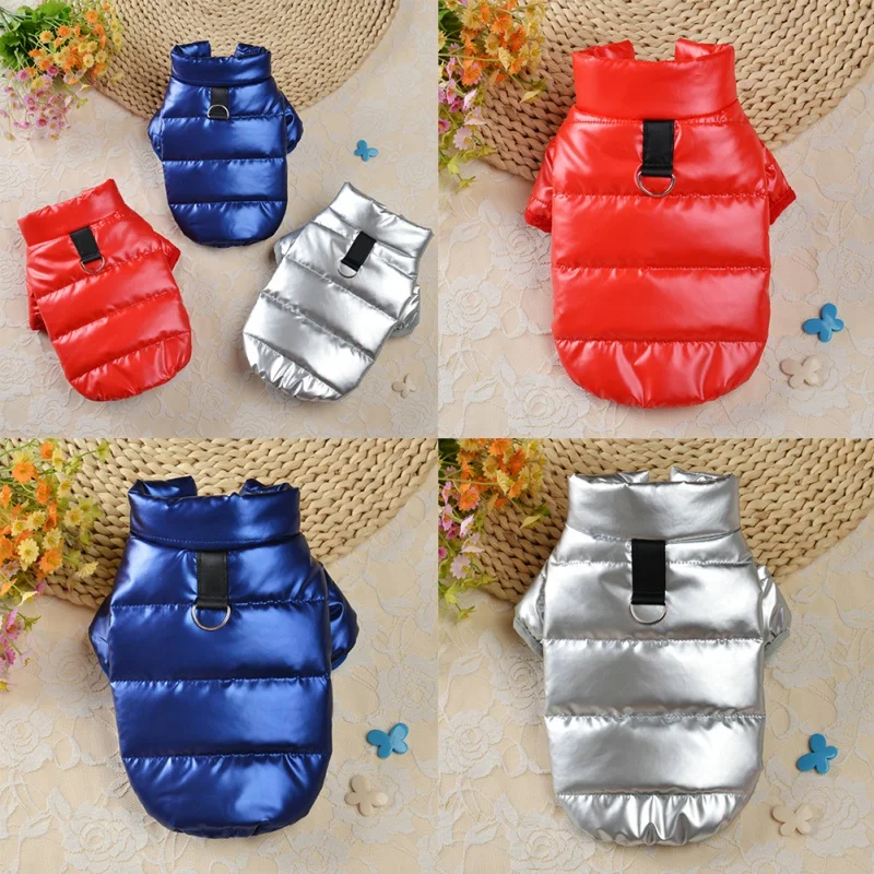 

Winter Warm Dog Clothes Vest Reversible Dogs Jacket Coat Pet Dog Waterproof Jacket Dog Jacket Jumpsuits Pet Clothing XS-XL