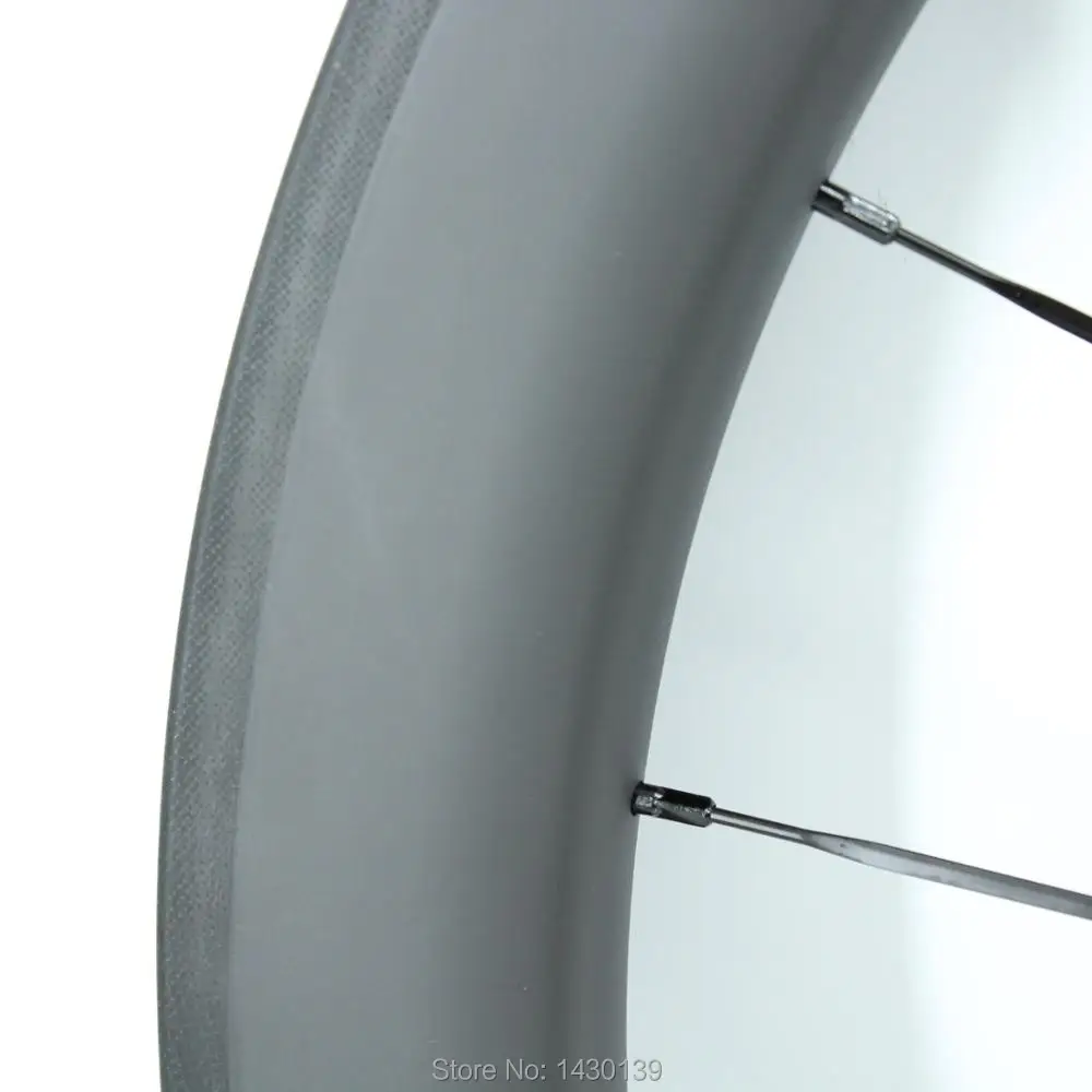 1pair New 700C 60mm clincher rims Road bike matte UD full carbon fibre bicycle wheelsets 20.5/23/25mm width aero spoke Free ship | Спорт и