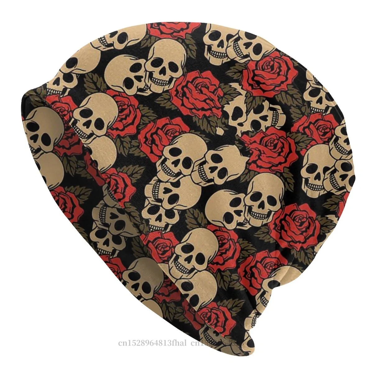 

Skeleton Outdoor Beanie Hats Skulls And Roses Skullies Beanies Hat Bonnet Hipster Caps Men Women's Earmuffs