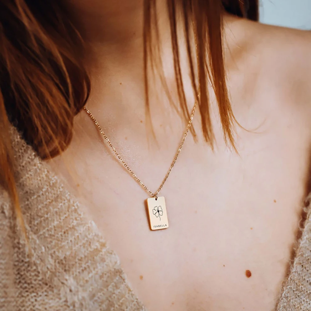 

Ожерелье с именем на заказ, ювелирное изделие из нержавеющей стали с жемчугом, колье-чокер с надписью, детская и женская бижутерия