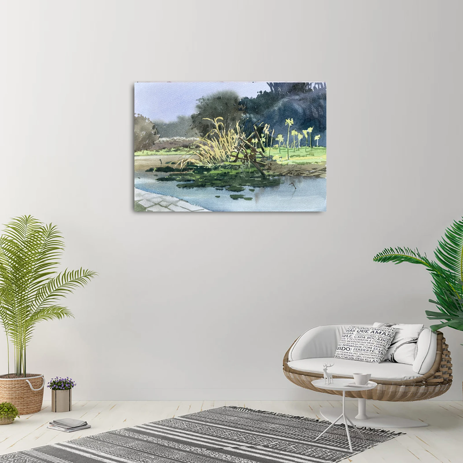 

Оригинальные Чистая ручная роспись Акварель картина для гостиной декорация живопись фон для стены Ресторан кабинет вход