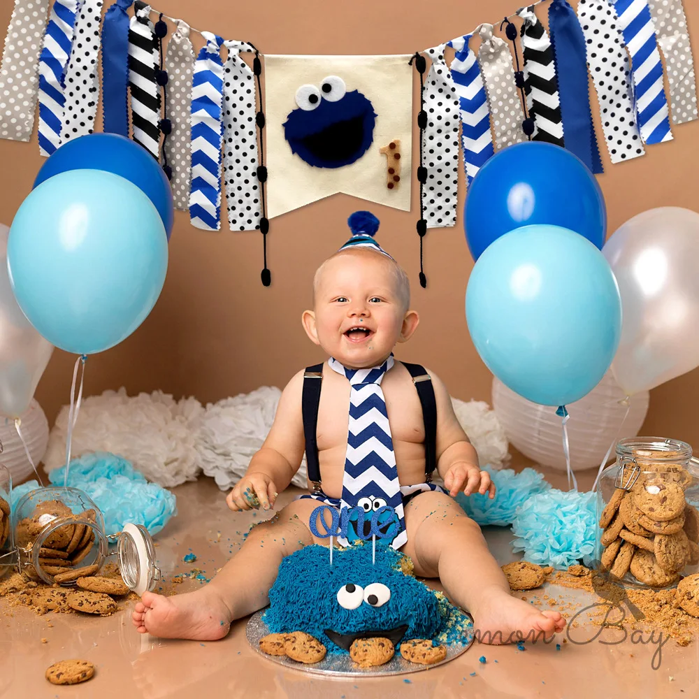 Тематический комплект с изображением кунжута уличного печенья монстра день