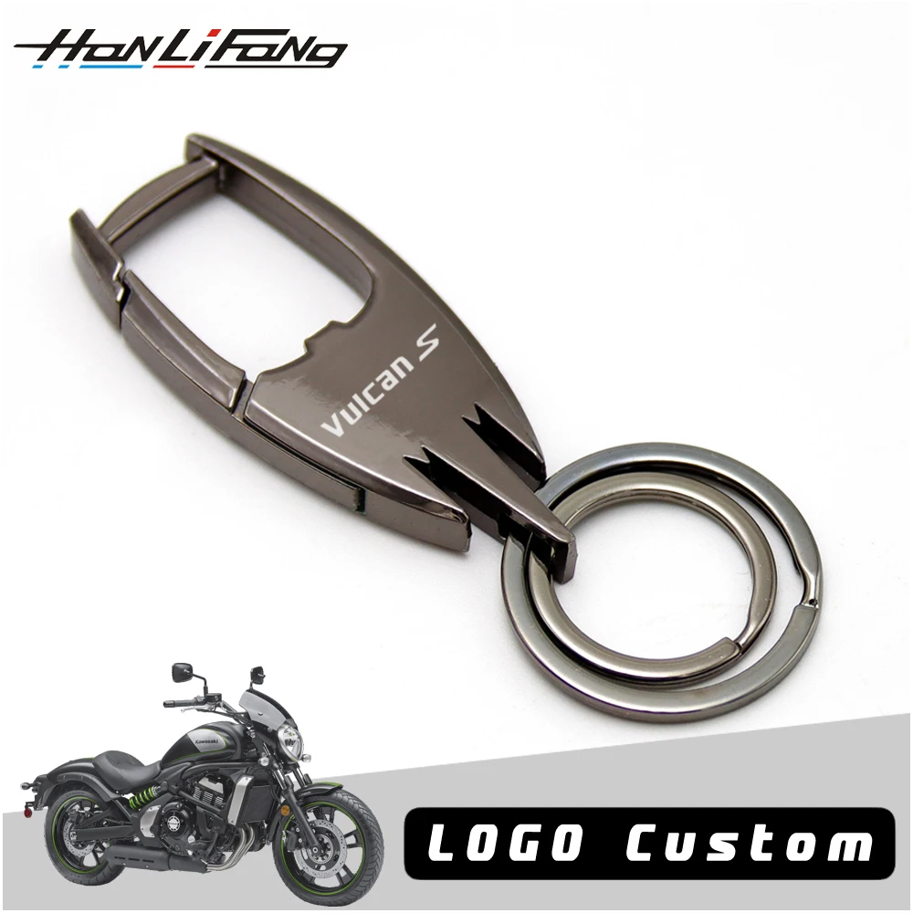 

For Kawasaki Motorcycle Keychain Vulcan S 650 Vulcan 900 VN650 VN800 Personalized Keyring Custom Lettering Emblems Moto Keychain
