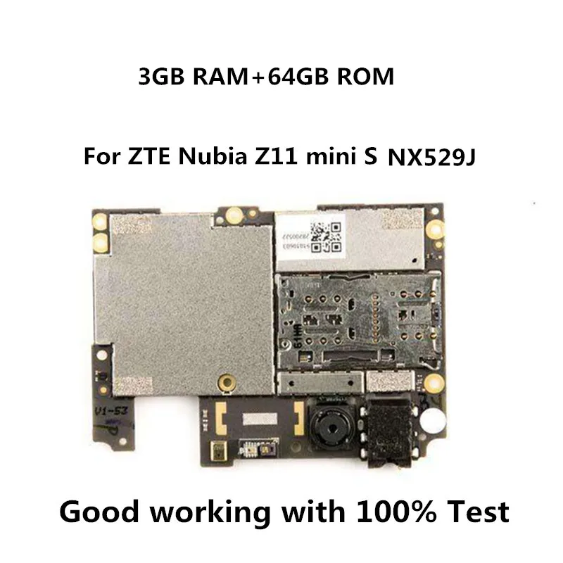 Протестированная оригинальная б/у материнская плата для ZTE Nubia Z11 mini NX529J