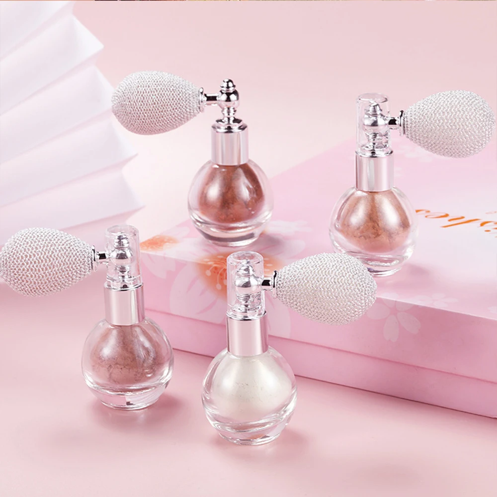 Блестящая пудра спрей для макияжа прессованная рассыпчатая тела и блеск лица