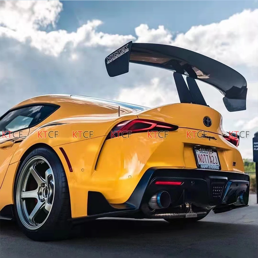 Для Toyota Supra A90 2019-2022 углеродное волокно автомобильная лампа крышка FRP