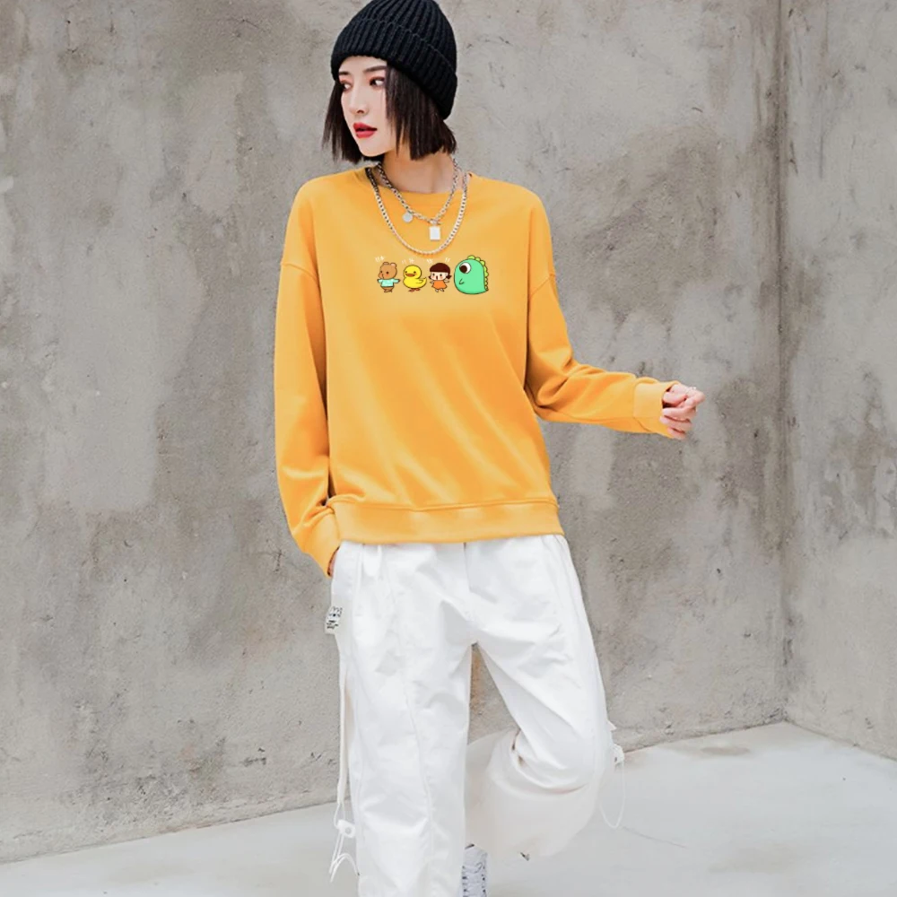 

Couple Loose Cartoon Graphic Printed Hoodies Sweatshirts Women Streetwear Unisex Hooded Kawaii Harajuku Oversize Korean Pullover