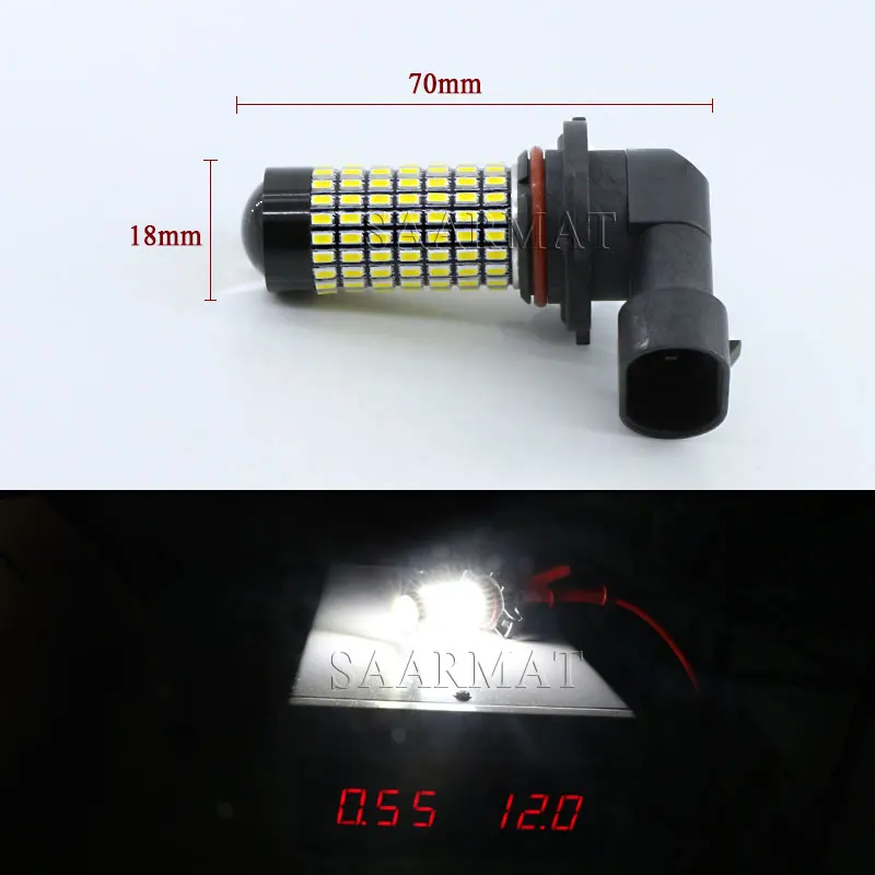 Комплект из 2 предметов белая 158-smd 9006 HB4 светодиодный лампы для противотуманных