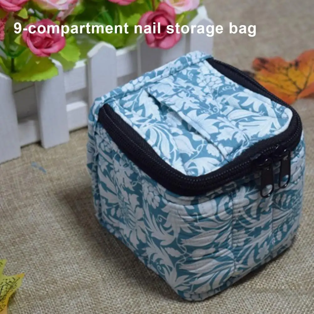 

Scratch Resistance Large Capacity Nine-Grid Nail Polish Storage Bag for Trip