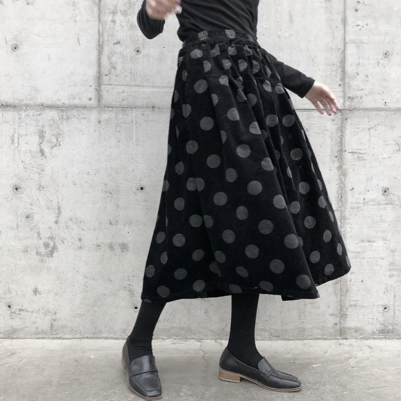 XITAO Pot Vintage Skirt Fashion New Loose Elegant Small Fresh Elastic Waist 2020 Spring Minority XJ3606 | Женская одежда