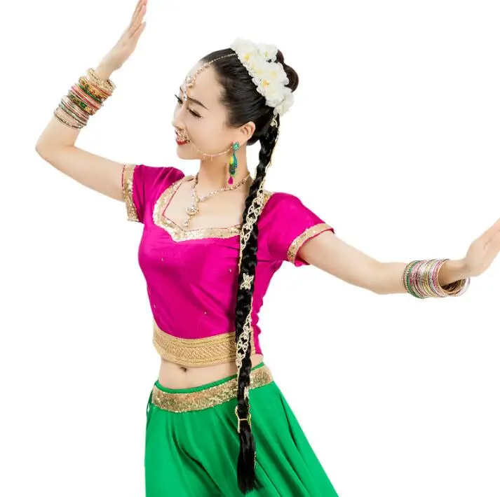 Оптовая продажа индийские Женские аксессуары для танцев плетеные бусы серьги |