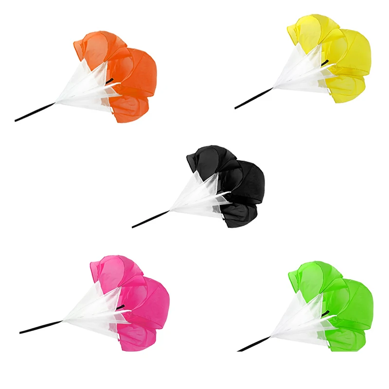 Скоростная тренировка на открытом воздухе сопротивление бегу парашют футбол