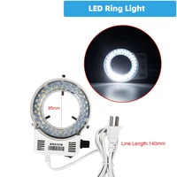 adjustable led ring light for monocular binocular trinocular microscope illuminator lamp industrial camera light source circle