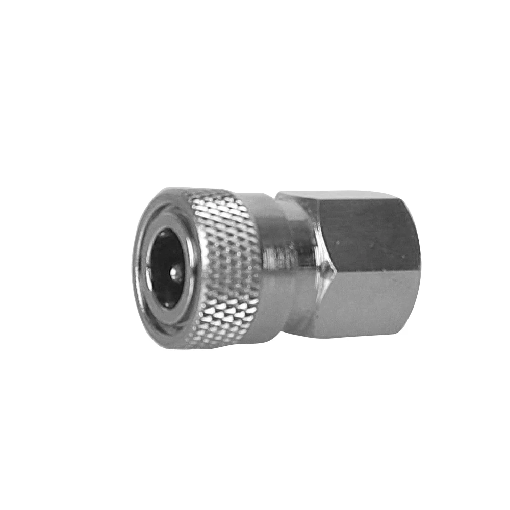 

CO2 Inflation Valve 8mm Quick Connector Stainless Steel Self-Locking Gas Pipe Paintball 1/8 NPT