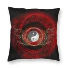 Крутая наволочка с надписью Ying And Yang, домашняя декоративная 3D двухсторонняя наволочка с китайской философией для автомобиля