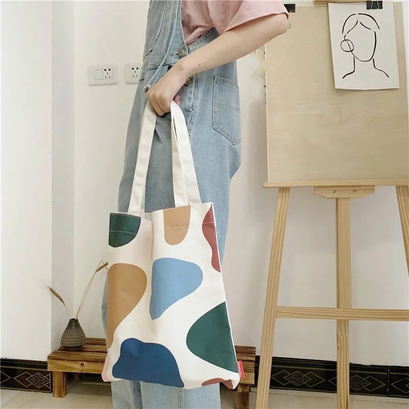 Модная Холщовая Сумка через плечо в литературу и искусстве многоразовая сумка