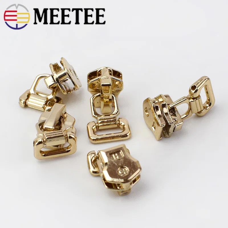 20/40 шт. Meetee 5 # разъемная застежка молния металлическая головка слайдера для сумок