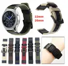 Ремешок спортивный для наручных часов, нейлоновый браслет для Samsung Galaxy 46 мм Watch 3 band 41 мм 45 мм Gear S3 Frontier, Amazfit Huawei GT, 22 мм 20 мм
