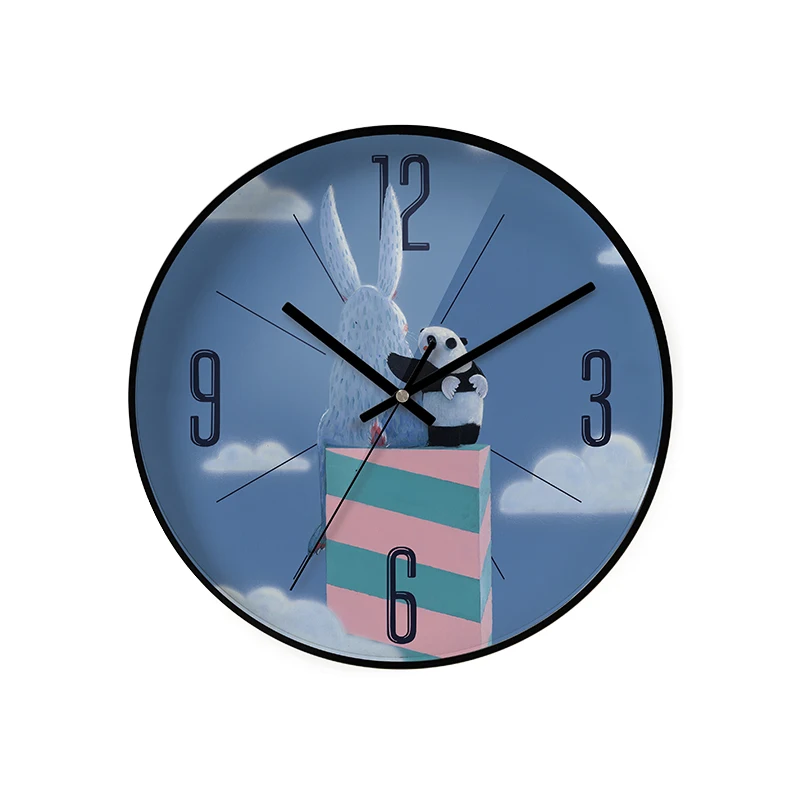 

Simple Kids Cartoon Wall Clock Silent Digital Bedroom Creative Wall Clock Modern Quartz Duvar Saatleri Home Decoration ZB50WC