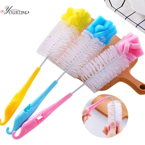 OYOURLIFE гибкий очиститель для бутылок с длинной ручкой, стеклянная чашка, бутылка для молока, чайник, очиститель, скруббер, бытовой кухонный чистящий инструмент