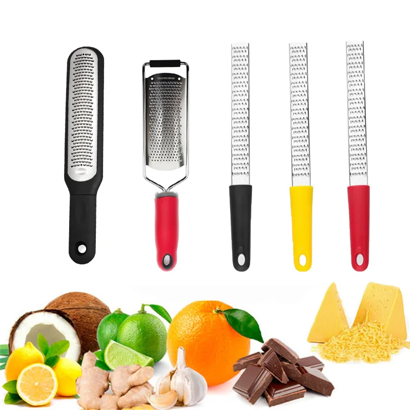 

Lemon Slicer Multifunctional 304 Stainless Steel Cheese Gouging Cheese Graters Random Color Non-slip Handle Tooth Shapes