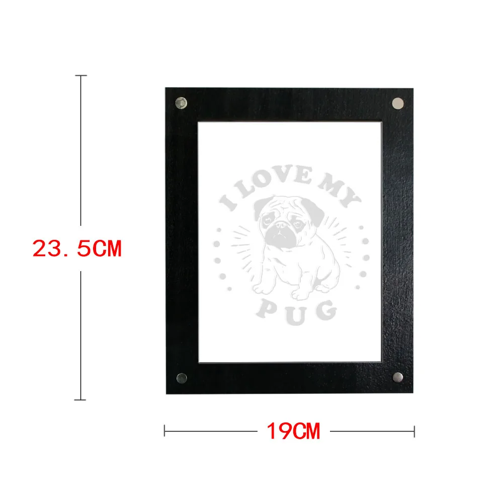 I Love My Pug деревянная светодиодная фоторамка ночник голландский мастиф