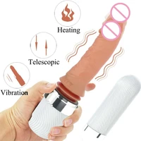 thrusting vibration heating warm feeling sex toys dildos sex machine gun toys flexible dildo female clitoris stimulator