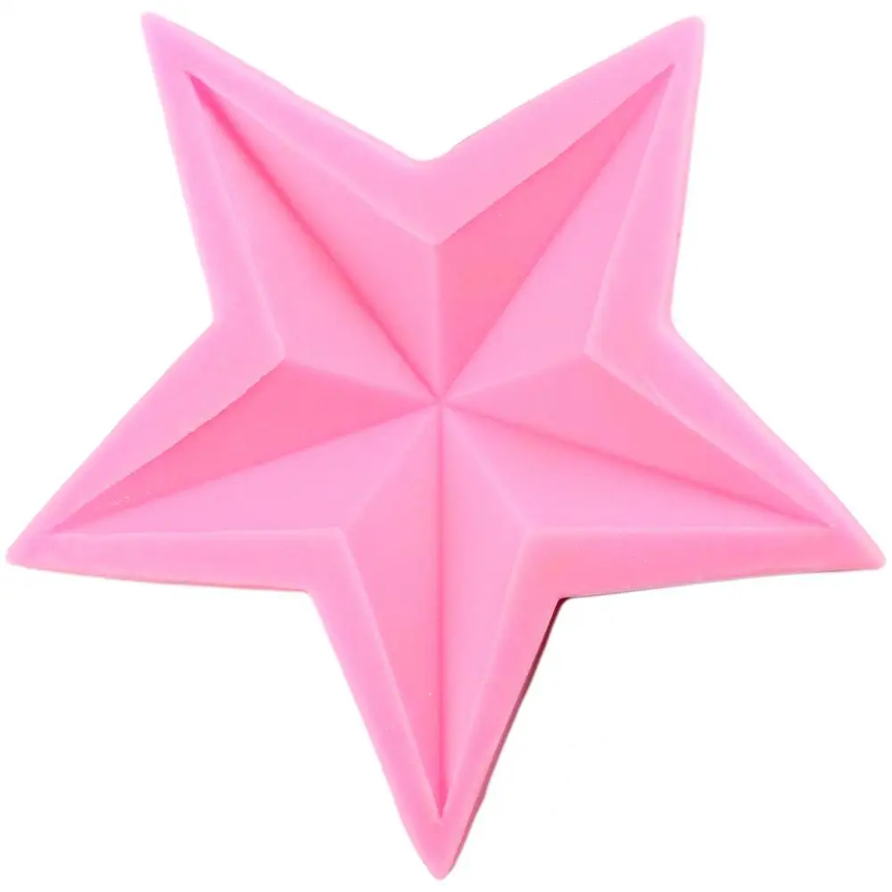 Пятиконечная звезда Торт силиконовая форма для ручной работы мыло помадка DIY