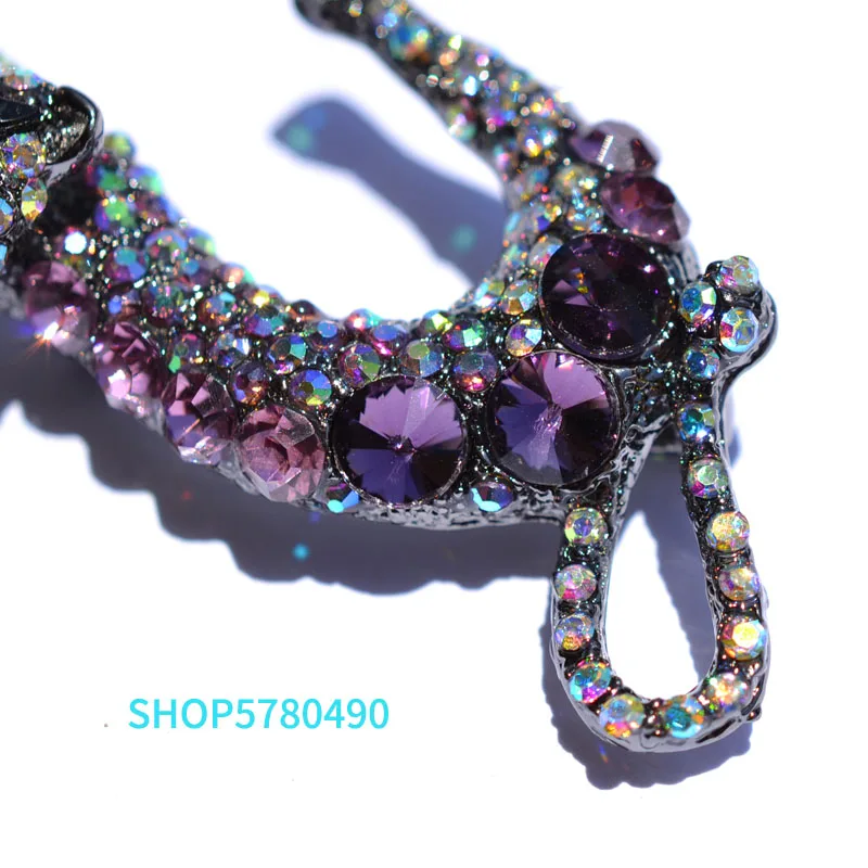 Брошь женская в форме кошки стразы с кристаллами | Украшения и аксессуары