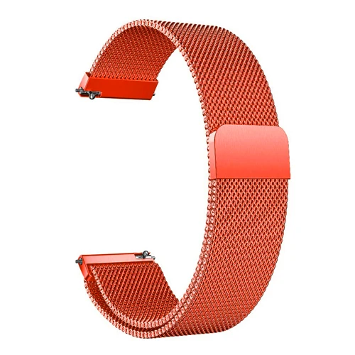 orange 20 мм/22 мм Миланский ремешок для samsung galaxy watch 46 мм 42 мм gear S3 frontier huawei watch gt 2 active 2 amazfit bip band - Цвет ремешка: orange