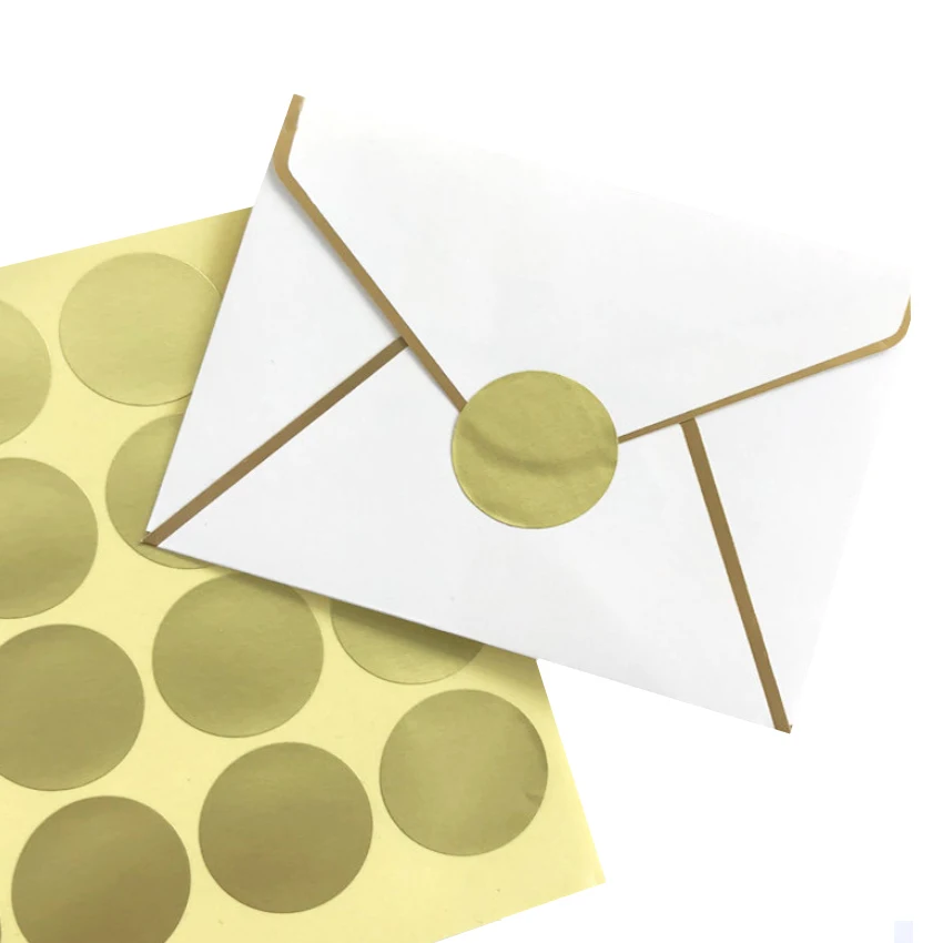 160 шт./лот золотые пустые наклейки Бумажные Клейкие декоративные упаковочные