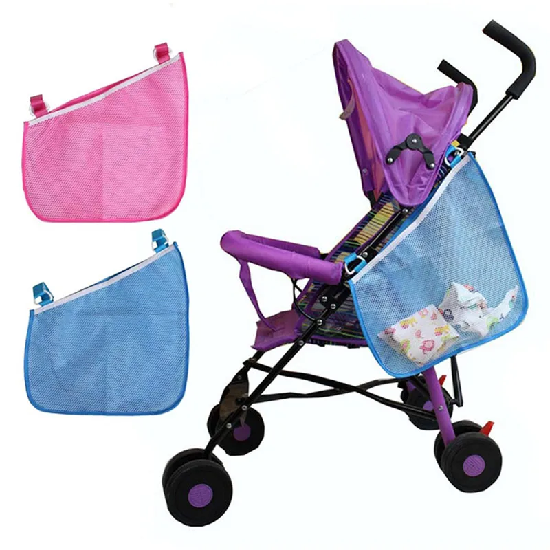 

1 Pink Baby Stroller Side Hanging Bag Umbrella Side Bag Stroller Organizer Bag Car Seat Side Organizer Hanging Basket