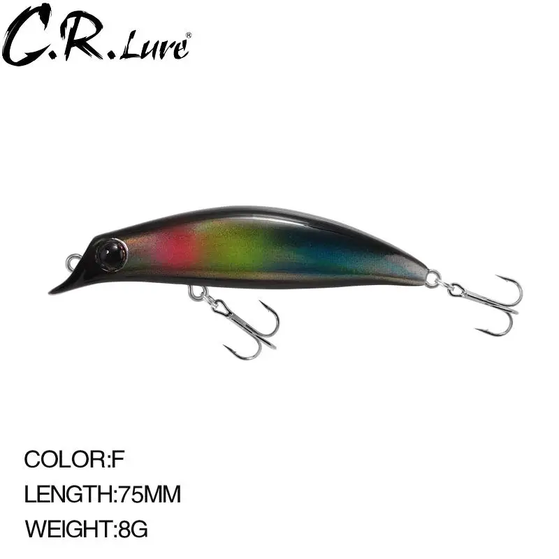 

C.r lure Fishing Lure 8g 75mm Floating Minnow Hard Bait Fishing Lure bait Wobblers Perch Pike Salmon Trout Bass Lures