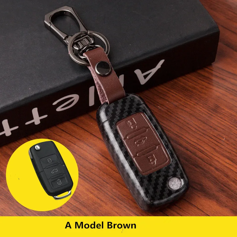 Чехол для автомобильного ключа кожаный чехол с дистанционным управлением Volkswagen