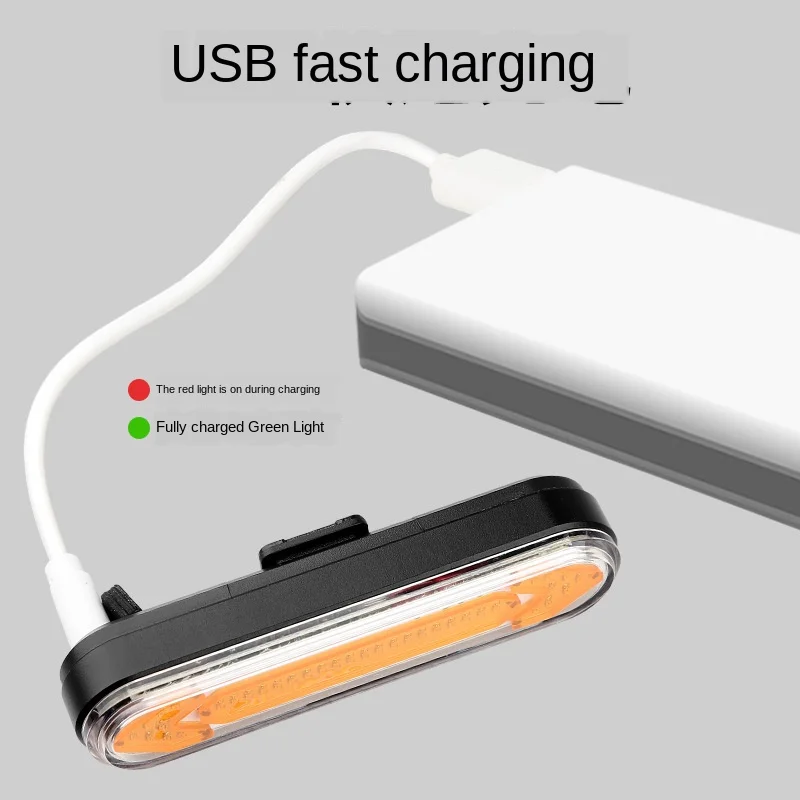 

Bicycle Tail Light USB Charging LED Wireless Remote Control Bicycle Riding Steering Lamp Mountain Bike Safety Warning Light