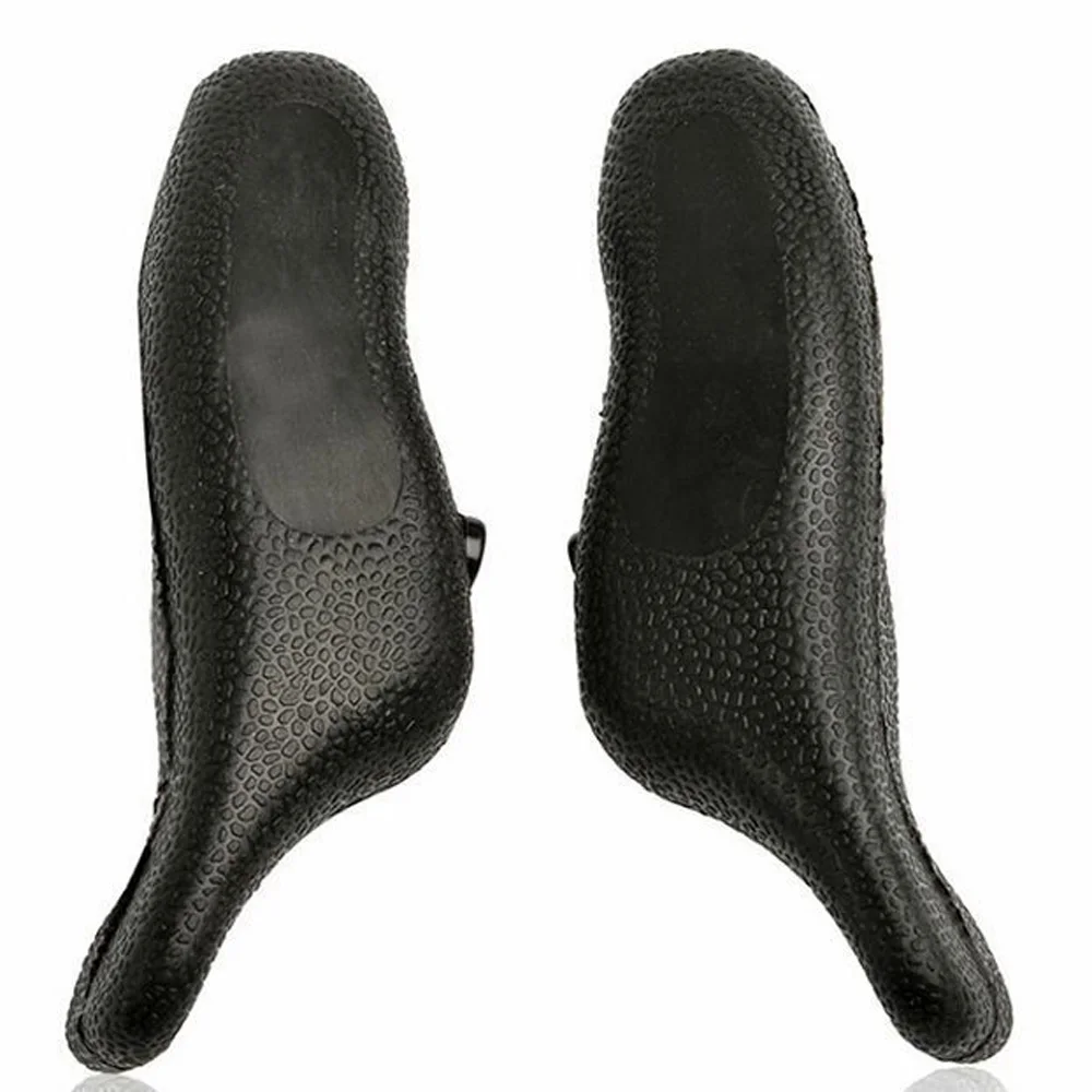 

Black Rubber Anti Slip Non Skid Shape Bar Ends Road Rubber Handlebar Grips Parts