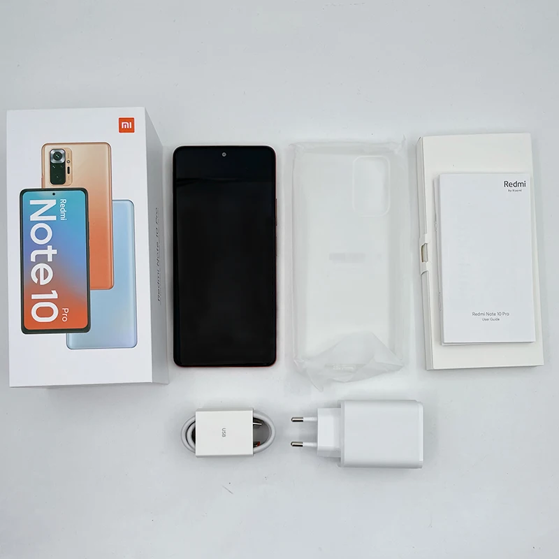 Ceny Globalna Wersja Xiaomi Redmi Note 10 Pro Telefon Komórkowy 64GB 256GB Snapdragon 732G Octa Core 6.67 ''AMOLED Display 108MP Camera