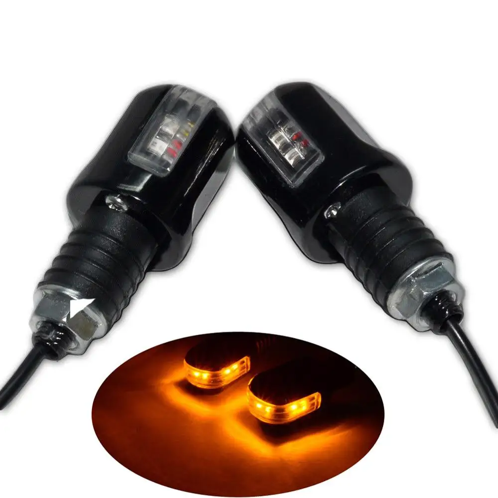 Светодиодный мини сигнал поворота для мотоцикла передняя и задняя фара