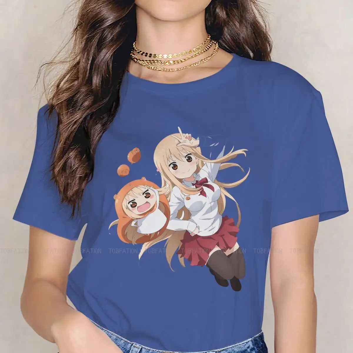 

Himouto Umaru Chan 100% Cotton TShirts Cute Homme T Shirt 5XL Tops