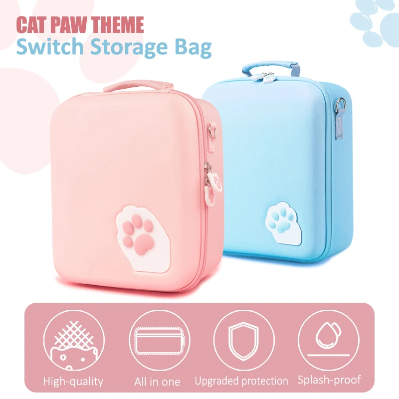 Сумка для хранения кошачья лапа Nintendo Switch OLED | Электроника