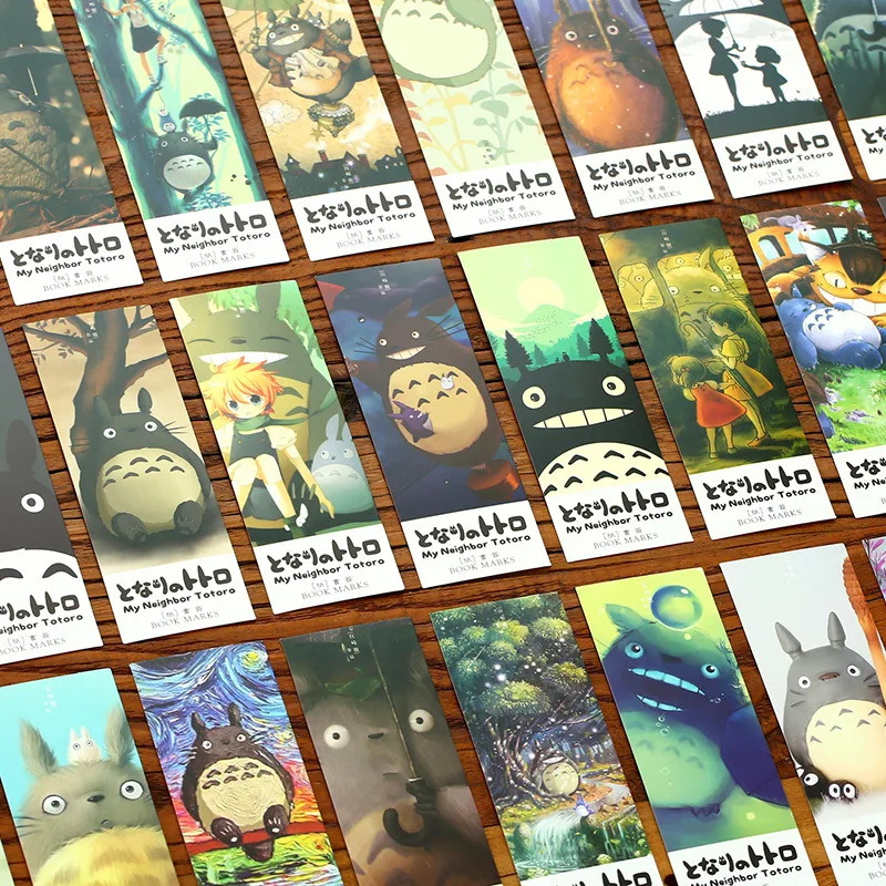 32 Pcs/pack My Neighbor Totoro Book Marker Japanese Anime Cartoon Paper Bookmarks for Books Accessories Office School A6392 | Канцтовары