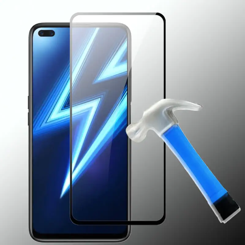 Полное покрытие для oppo realme 6 Pro 6i 5 5i X50 7 чехол Защитное стекло 3D Opp Realmi C3 6Pro i6 i5
