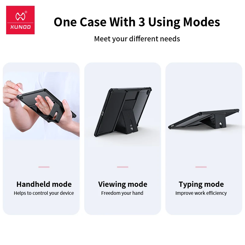 for realme pad case 2021xundd airbags anti drop tablet cover with invisible stand lens full protection case for realme pad free global shipping